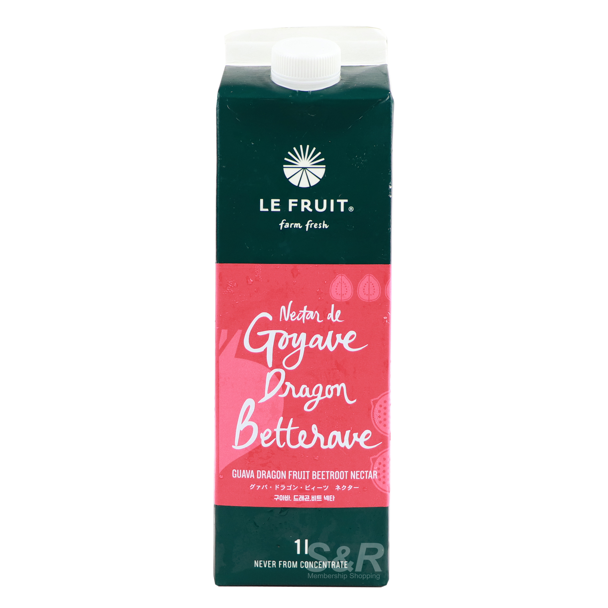 Le Fruit Guava Dragon Fruit Beetroot Nectar 1L Le Fruit Guava Dragon Fruit Beetroot Nectar 1L